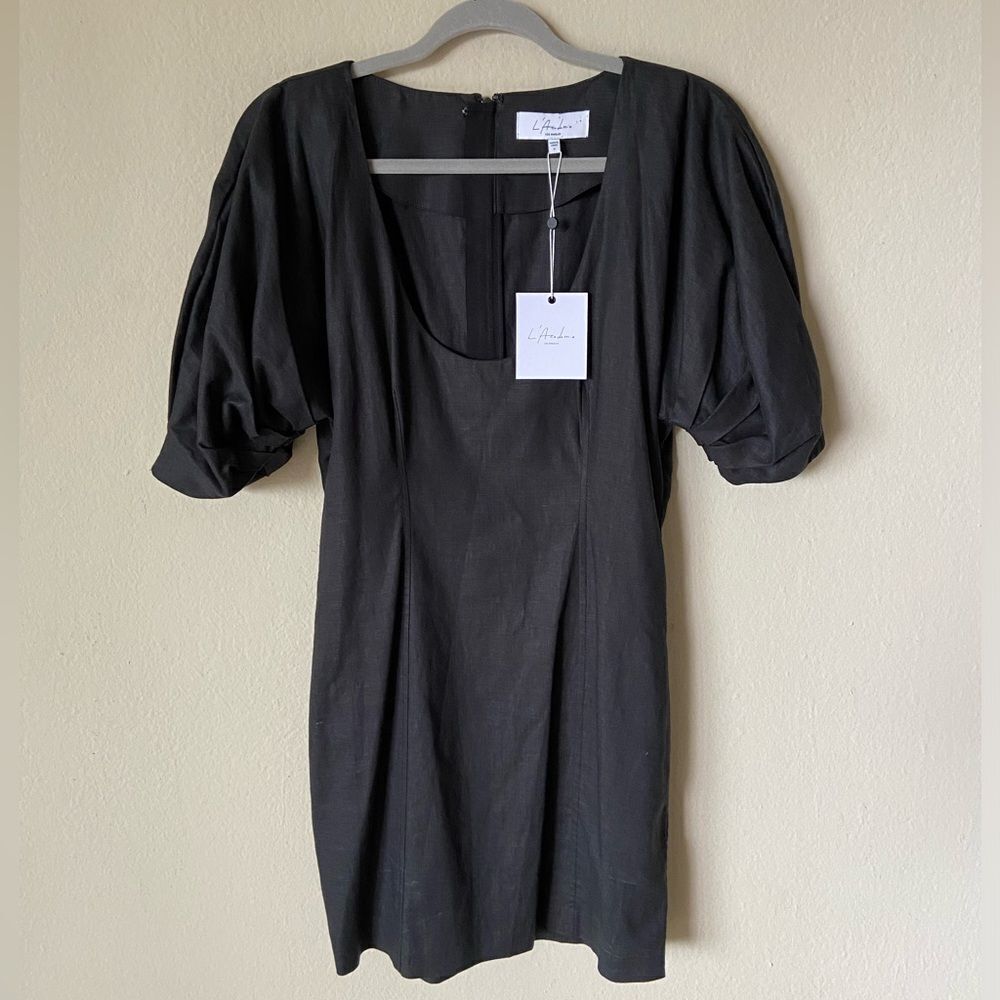 NWT L'Academie Ottilie Mini Black Dress Size S - Picture 6 of 9